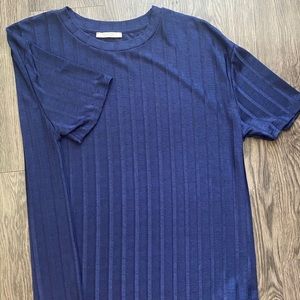 Zara Trafulac Navy Stripped Shirt